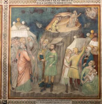 Bartolo di Fredi. Moïse sur le mont Sinaï (1367)