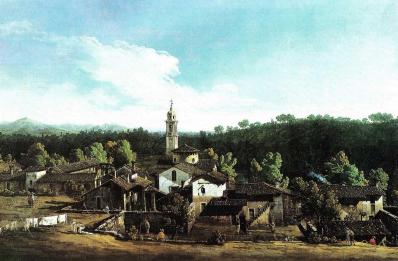 Bernardo Bellotto. Vue de Gazzada (1744)