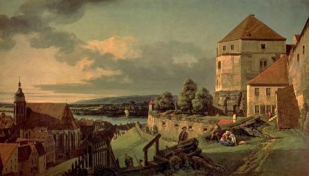 Bernardo Bellotto. Vue de Pirna depuis la forteresse de Sonnenstein (1753-55)