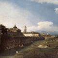 Bernardo Bellotto. Vue de Turin près du Palais Royal (1745)