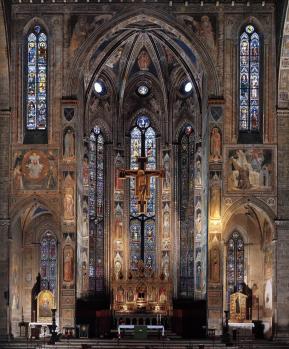 Le chœur de la basilique Santa Croce de Florence