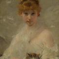 Charles Joshua Chaplin. Portrait de Miss W. ou La Jeune Fille au chat (1889)