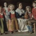 Frères Le Nain. Une femme et cinq enfants (1642)