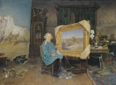 Georges Achille-Fould. Rosa Bonheur dans son atelier (1893)