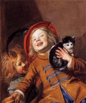 Judith Leyster. Deux enfants et un chat (1629)