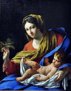 Simon Vouet. La Vierge au rameau de chêne, dite La Madone Hesselin (1640-45)